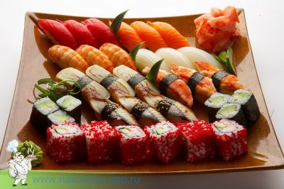 Рецепт приготовления суши ассорти